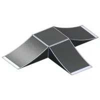 Флайбокс, трамплин тройной, холм